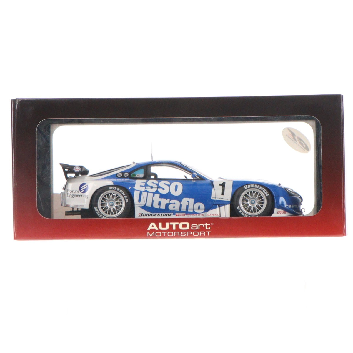 【中古即納】[MDL] MOTOR SPORTシリーズ 1/18 トヨタ スープラ JGTC ESSO ULTRAFLO 2003#1 完成品 ミニカー(80315) AUTOart(オートアート)(20060520)