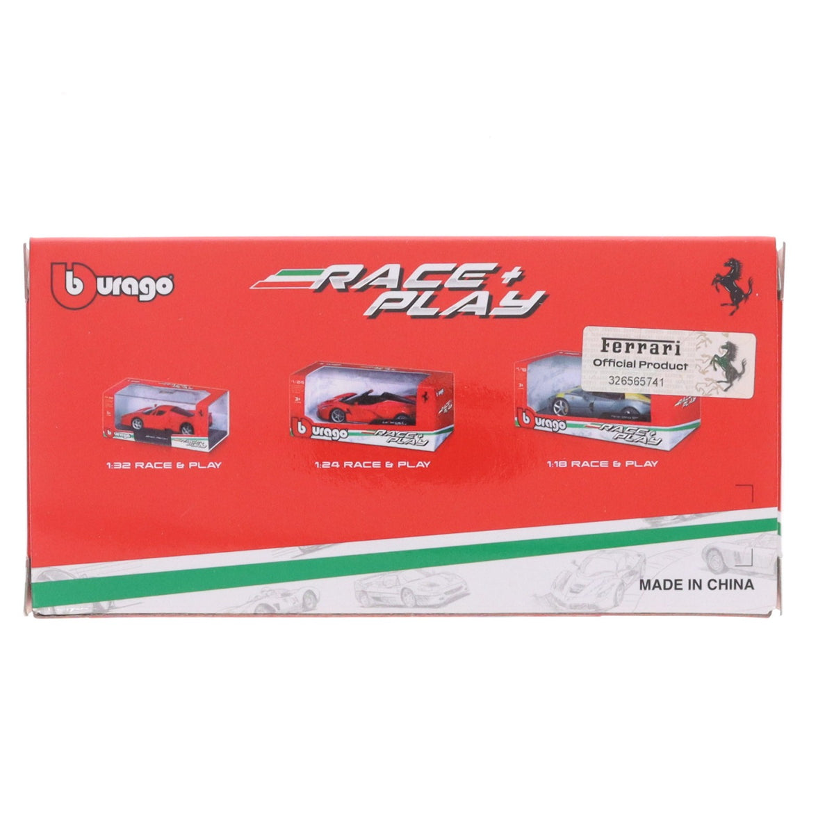 【中古即納】[MDL] (単品) レースアンドプレイシリーズ 1/43 フェラーリ F8 トリブート 完成品 ミニカー BBURAGO(ブラゴ)(19991231)