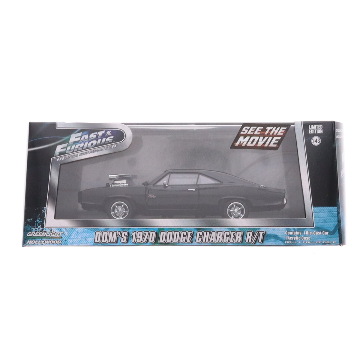 【中古即納】[MDL] 1/43 1970 Dodge Charger(ダッジ チャージャー)(ブラック) ワイルド・スピード MEGA MAX(メガ・マックス) 完成品 ミニカー(86228) GREENLIGHT(グリーンライト)(20160302)