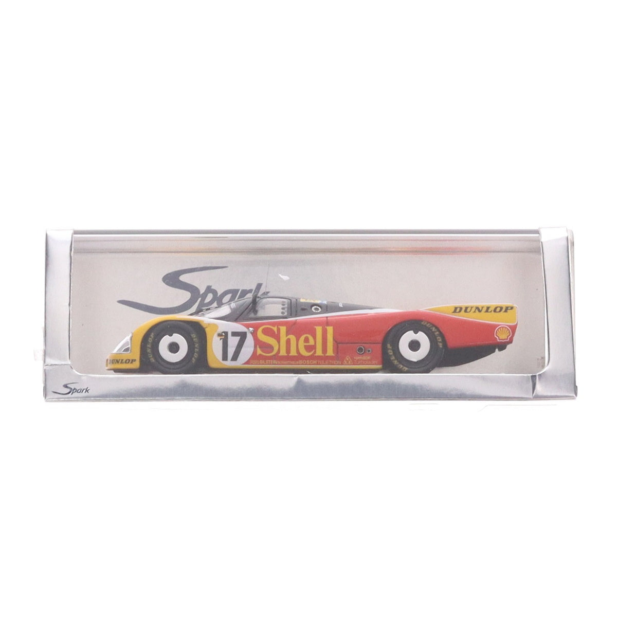 【中古即納】[MDL] 1/43 Porsche(ポルシェ) 962C Shell 2nd Le Mans 1988 D.Bell - K.Ludwig - H-J.Stuck #17 完成品 ミニカー(S0901) SPARK(スパーク)(20060331)