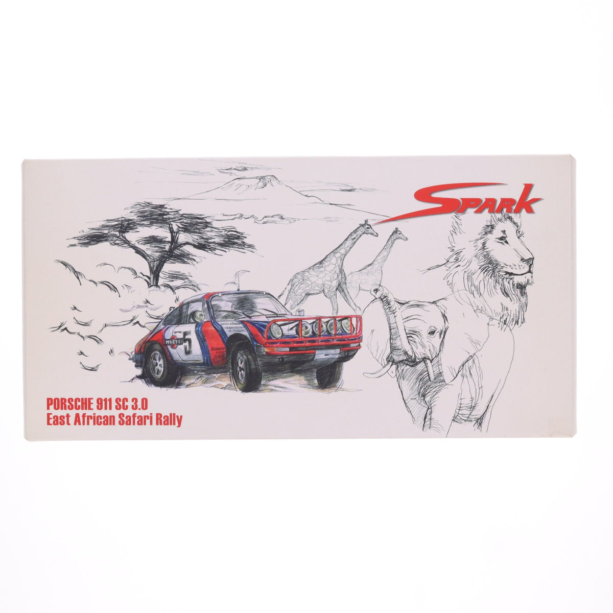 【中古即納】[MDL] 1/18 ポルシェ911SC3.0 1978年イーストアフリカン・サファリラリー #5 ドライバー:B.Waldegaard/H.Thorszelius 完成品 ミニカー(18S026) SPARK(スパーク)(20111220)