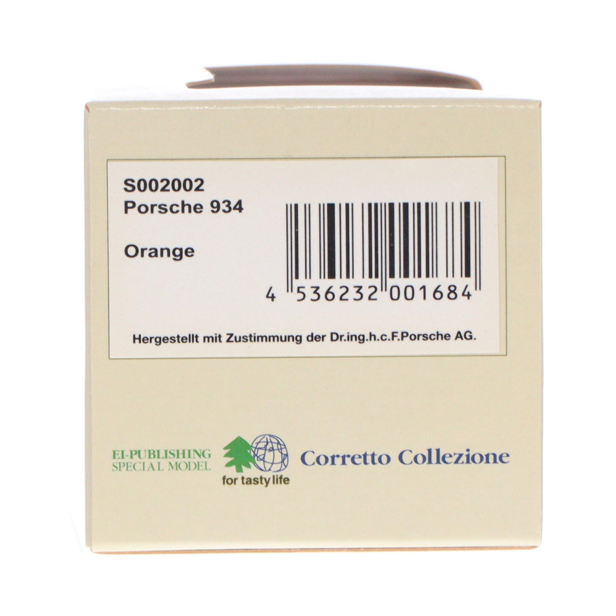 【中古即納】[MDL] Corretto Collezione 1/43 Porsche(ポルシェ) 934(オレンジ) 完成品 ミニカー(S002002) エイ出版社(20090331)