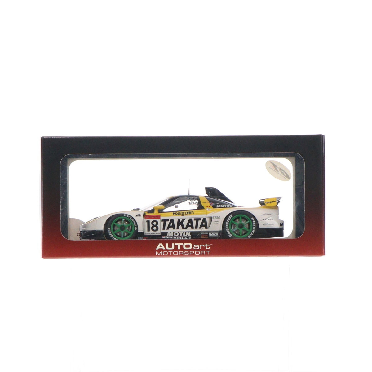 【中古即納】[MDL] 1/18 ホンダ 2003 JGTC GT500 TAKATA DOME NSX #18(イエロー×ホワイト) 完成品 ミニカー(80399) AutoArt(オートアート)(20060120)