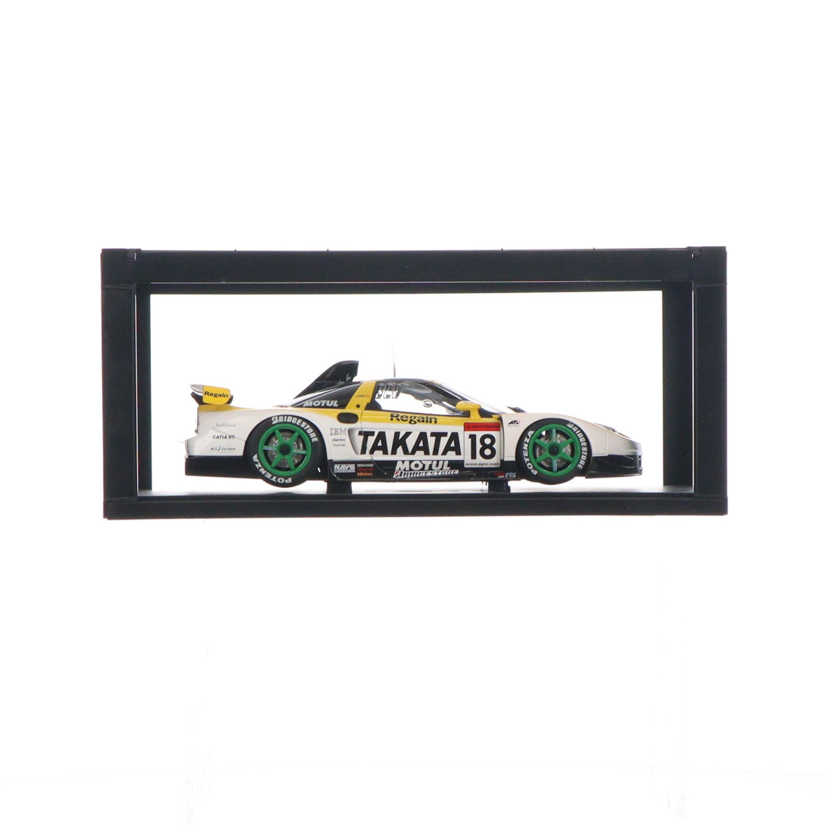 【中古即納】[MDL] 1/18 ホンダ 2003 JGTC GT500 TAKATA DOME NSX #18(イエロー×ホワイト) 完成品 ミニカー(80399) AutoArt(オートアート)(20060120)