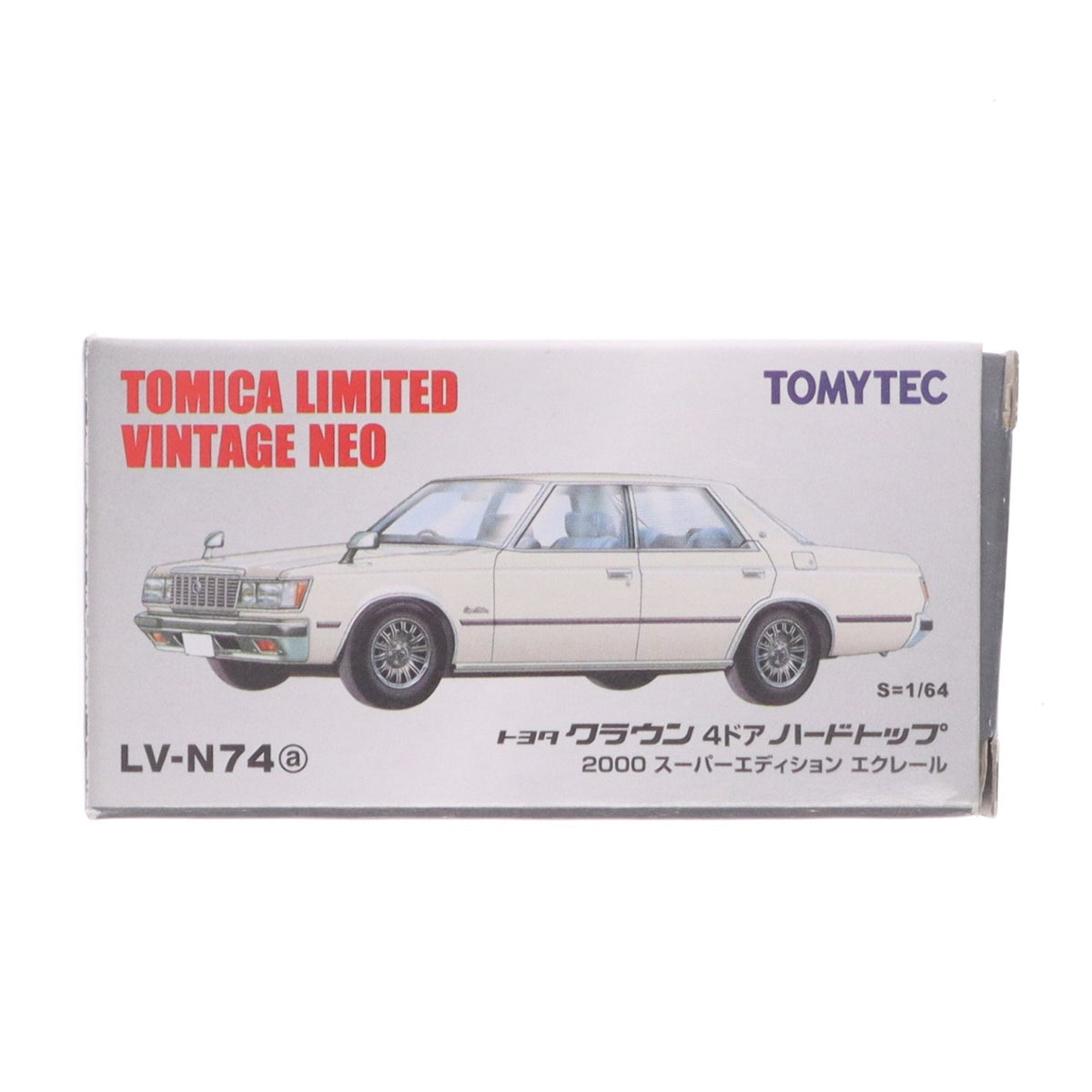 【中古即納】[MDL] トミカリミテッドヴィンテージ NEO 1/64 TLV-N74a トヨタクラウン 2000スーパーエディション エクレール(白) 完成品 ミニカー(243908) TOMYTEC(トミーテック)(20121124)
