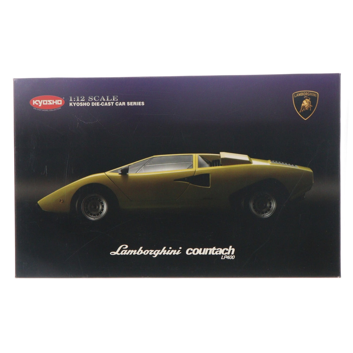 【中古即納】[MDL] 1/12 Lamborghini Countach(ランボルギーニ カウンタック) LP400 Yellow 完成品 ミニカー(K08611Y) 京商(20120226)