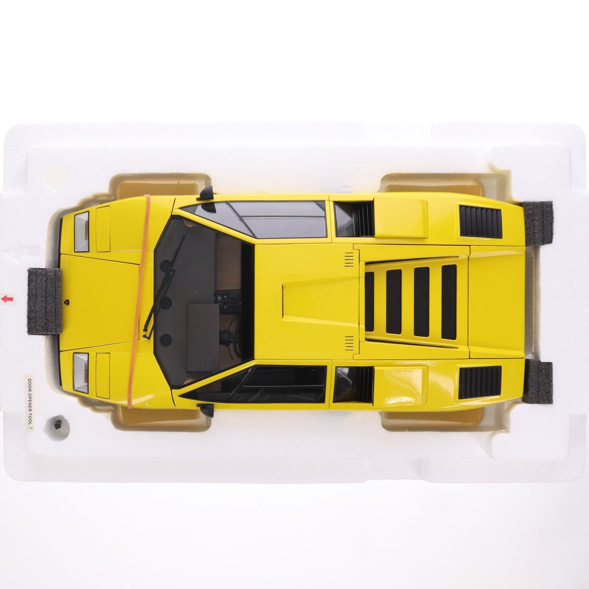 【中古即納】[MDL] 1/12 Lamborghini Countach(ランボルギーニ カウンタック) LP400 Yellow 完成品 ミニカー(K08611Y) 京商(20120226)