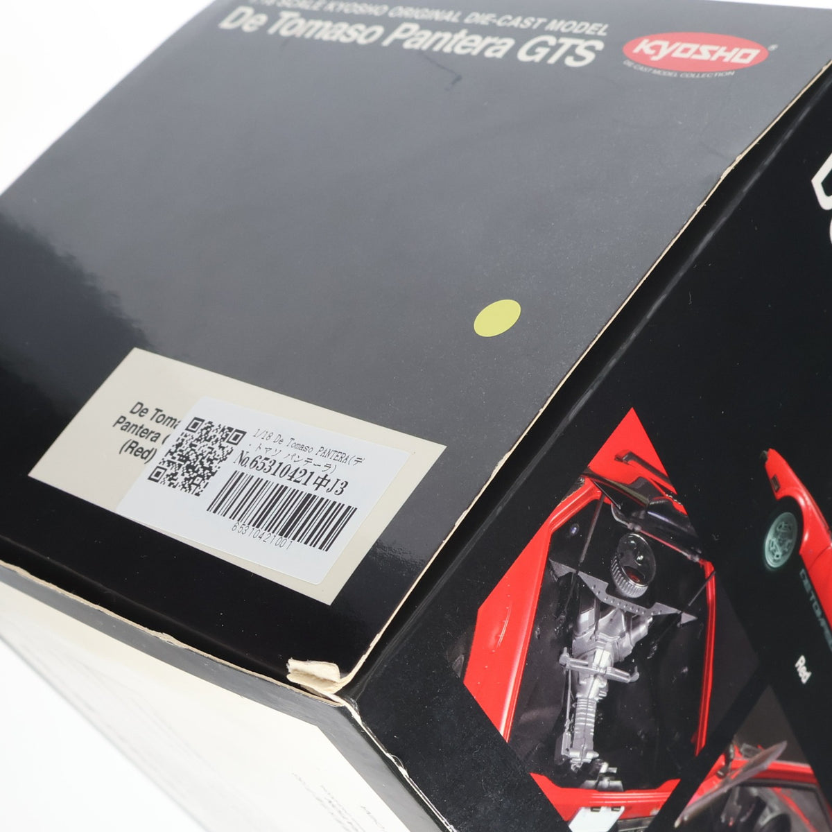 【中古即納】[MDL] 1/18 De Tomaso PANTERA(デ・トマソ パンテーラ) GTS (レッド/ブラック) 完成品 ミニカー(K08852R) 京商(20140702)