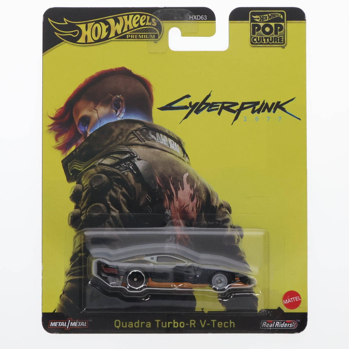 【中古即納】[MDL] Hot Wheels PREMIUM POP CULTURE(ホットウィール プレミアム ポップカルチャー) 1/64 クアドラ ターボ-R V-テック サイバーパンク2077 完成品 ミニカー(JBL57-9866) マテル(20251129)