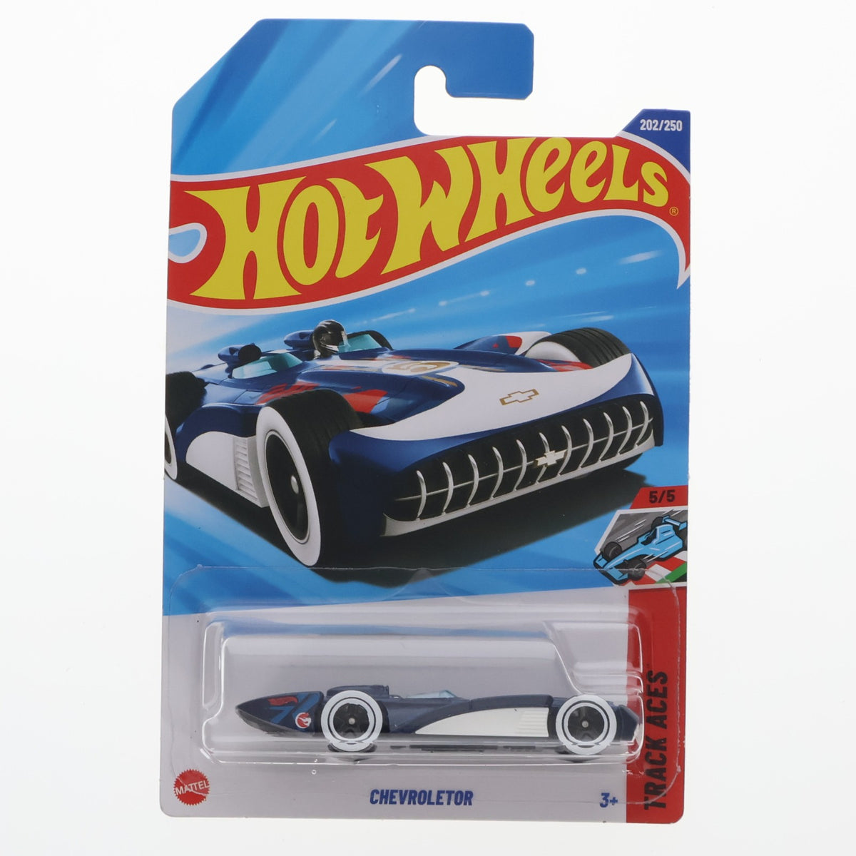 【中古即納】[MDL] Hot Wheels(ホットウィール) TRACK ACES 1/64 CHEVROLETOR(シボレーター) #5(ネイビー×ホワイト×レッド) 完成品 ミニカー(JBC29) マテル(20251031)