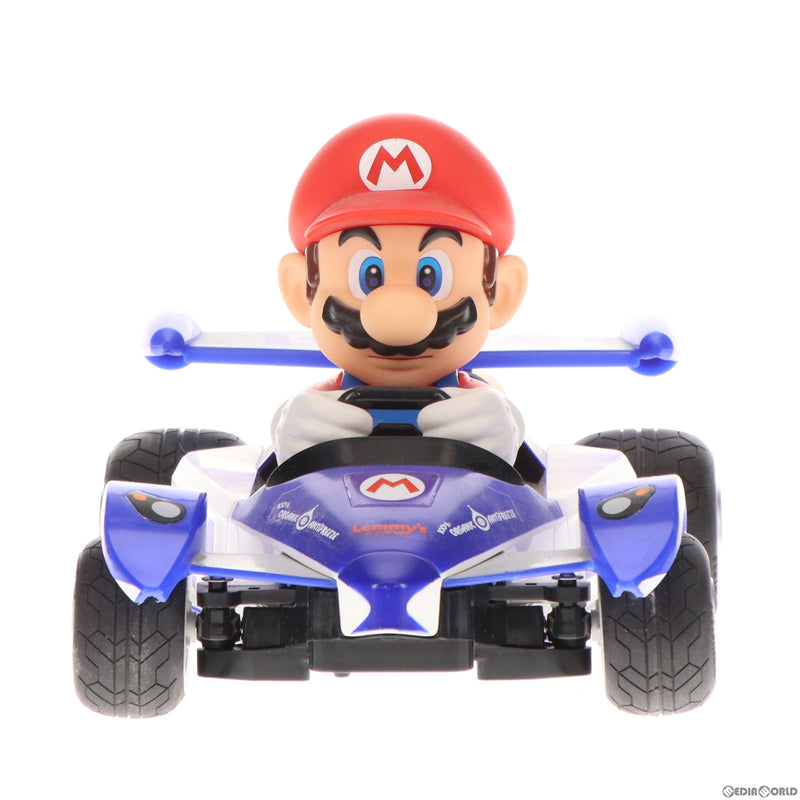 【中古即納】[RC]1/18 マリオカート サーキットR/C マリオ(ホワイト×ブルー×レッド) 2.4Ghz仕様 ラジコン(TV003)  京商エッグ(20190731)