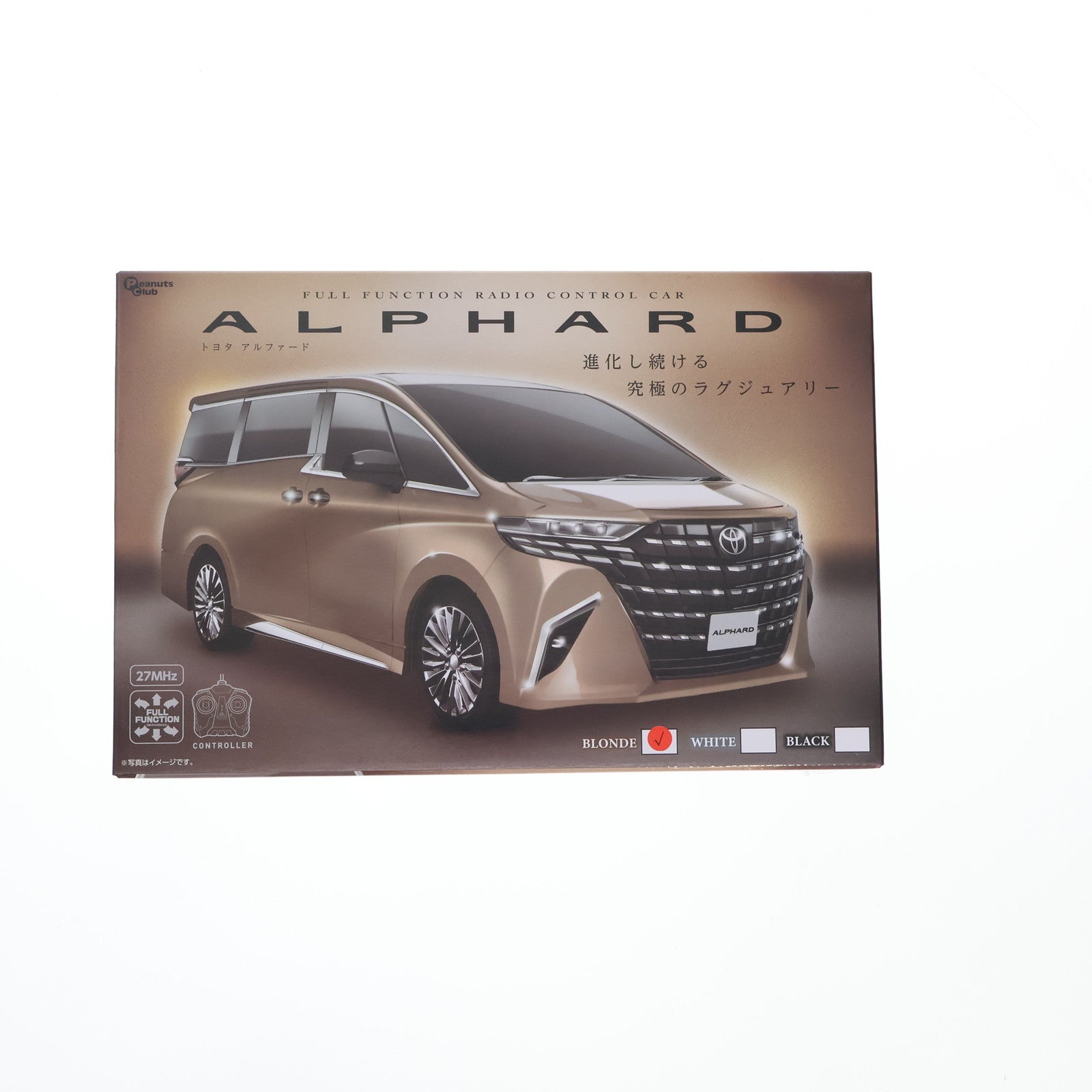 【中古即納】[RC] FULLFUNCTION RADIO CONTROL CAR トヨタ ALPHARD(アルファード)(ブロンド) 27MHz仕様 ラジコン(AHR3231) ピーナッツ・クラブ(19991231)