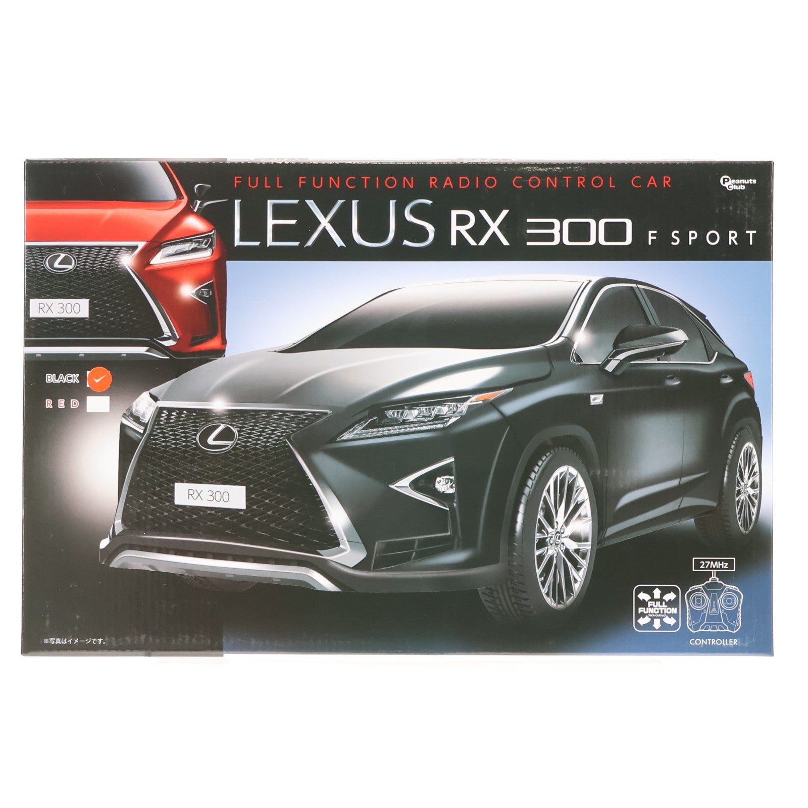 【中古即納】[RC] LEXUS(レクサス) RX 300 F SPORT(ブラック) 27MHz仕様 ラジコン(AHR3166) ピーナッツクラブ(20201231)