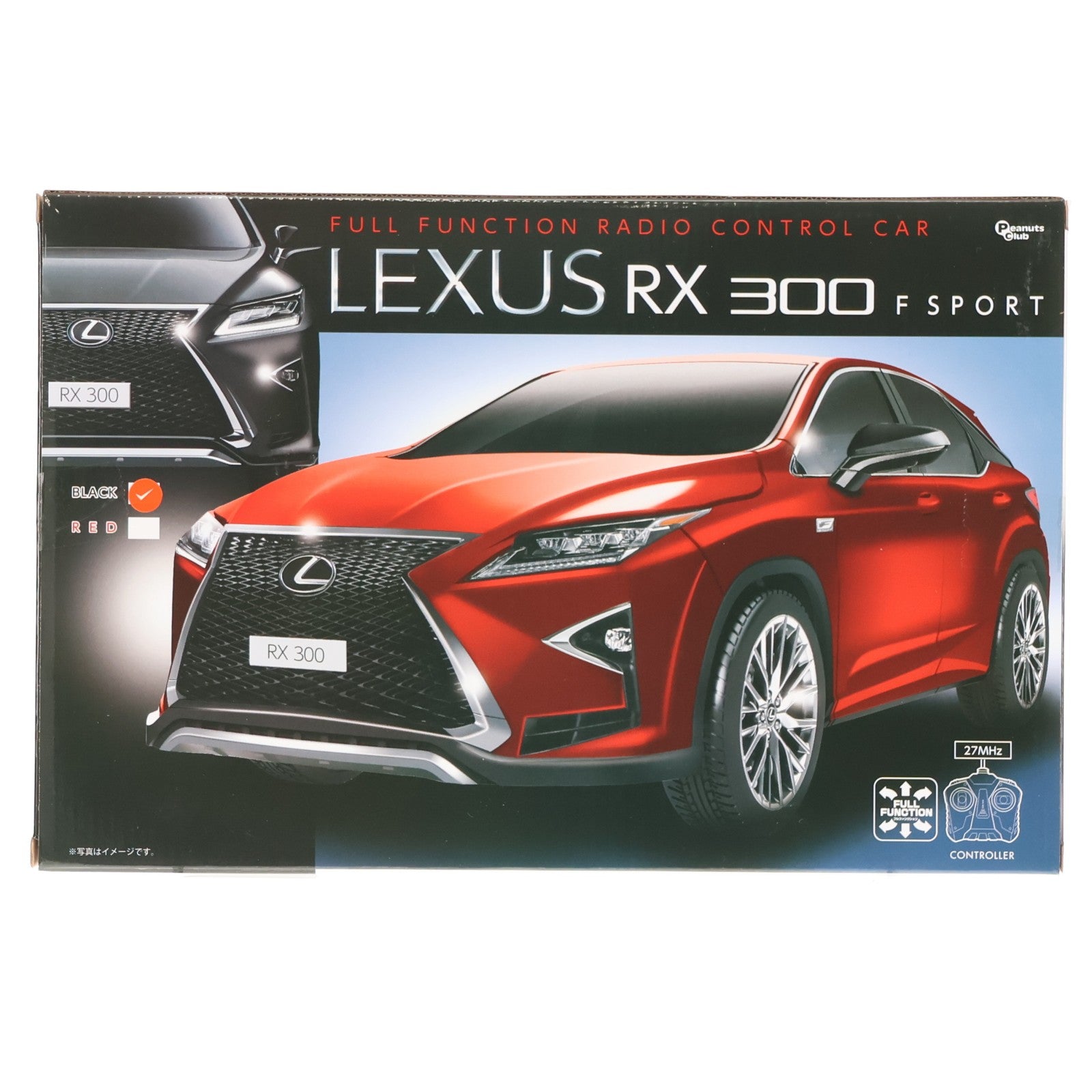 【中古即納】[RC] LEXUS(レクサス) RX 300 F SPORT(ブラック) 27MHz仕様 ラジコン(AHR3166) ピーナッツクラブ(20201231)