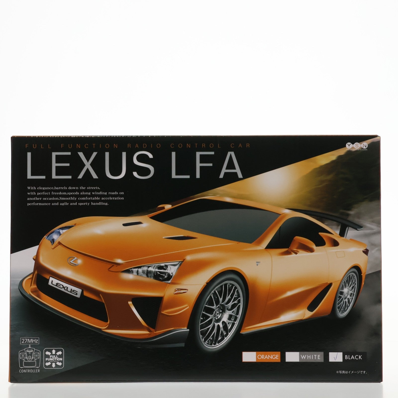 【中古即納】[RC] 1/24 LEXUS(レクサス) LFA(ブラック) 27MHz仕様 ラジコン(L1HR-0170) ワイ・エス・エヌ(20121231)