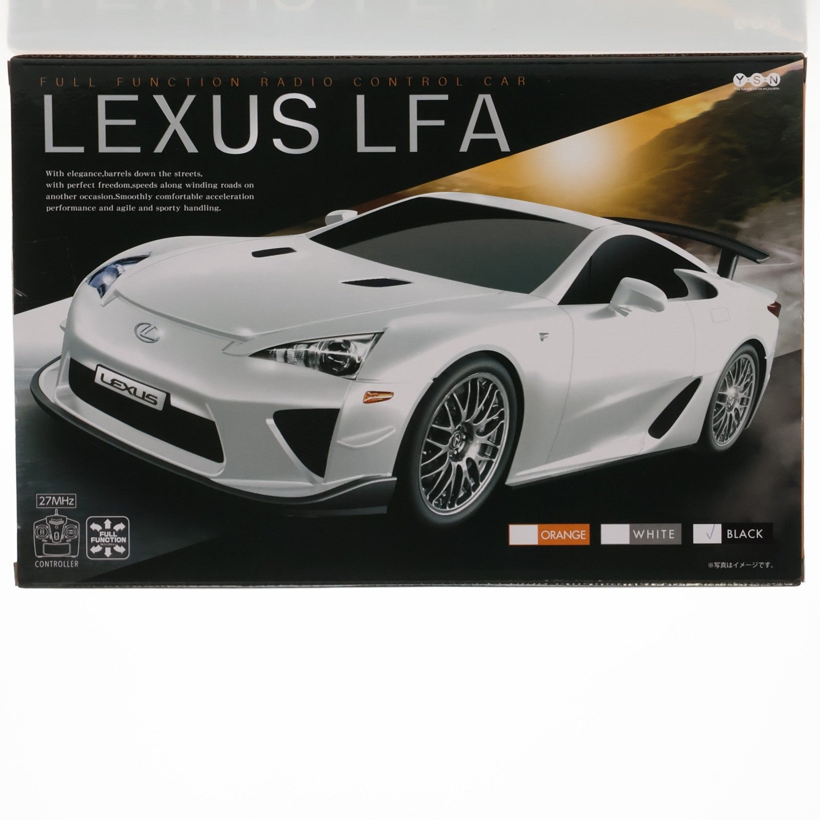 【中古即納】[RC] 1/24 LEXUS(レクサス) LFA(ブラック) 27MHz仕様 ラジコン(L1HR-0170) ワイ・エス・エヌ(20121231)