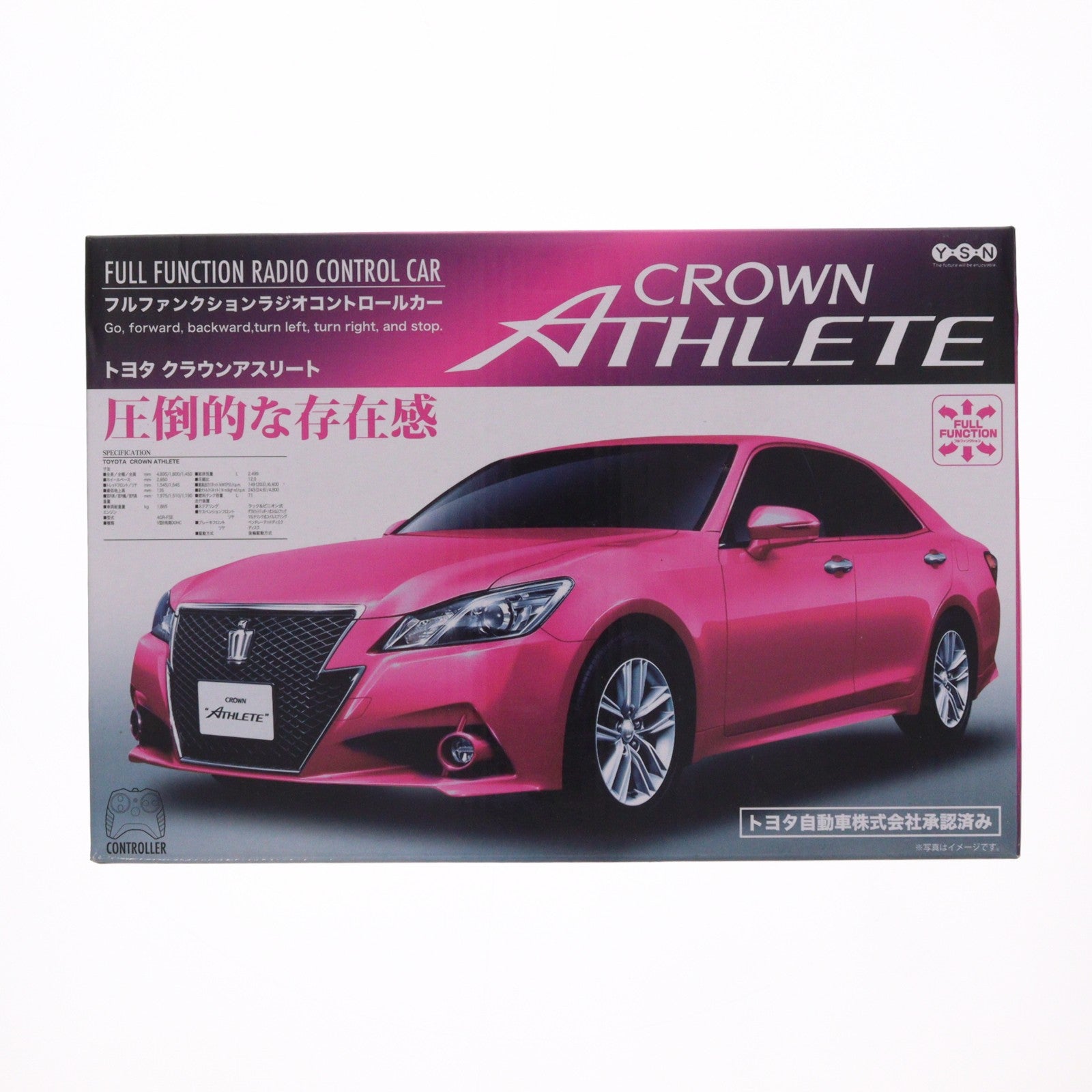 【中古即納】[RC] トヨタ クラウンアスリート(ホワイト) 27MHz仕様 ラジコン(AHR1424) ワイ・エス・エヌ(19991231)