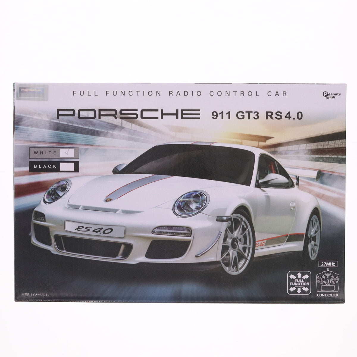 【中古即納】[RC] PORSCHE 911 GT3 RS 4.0(ホワイト) 27MHz仕様 ラジコン プライズ(AHR10037) ピーナッツクラブ(20220328)