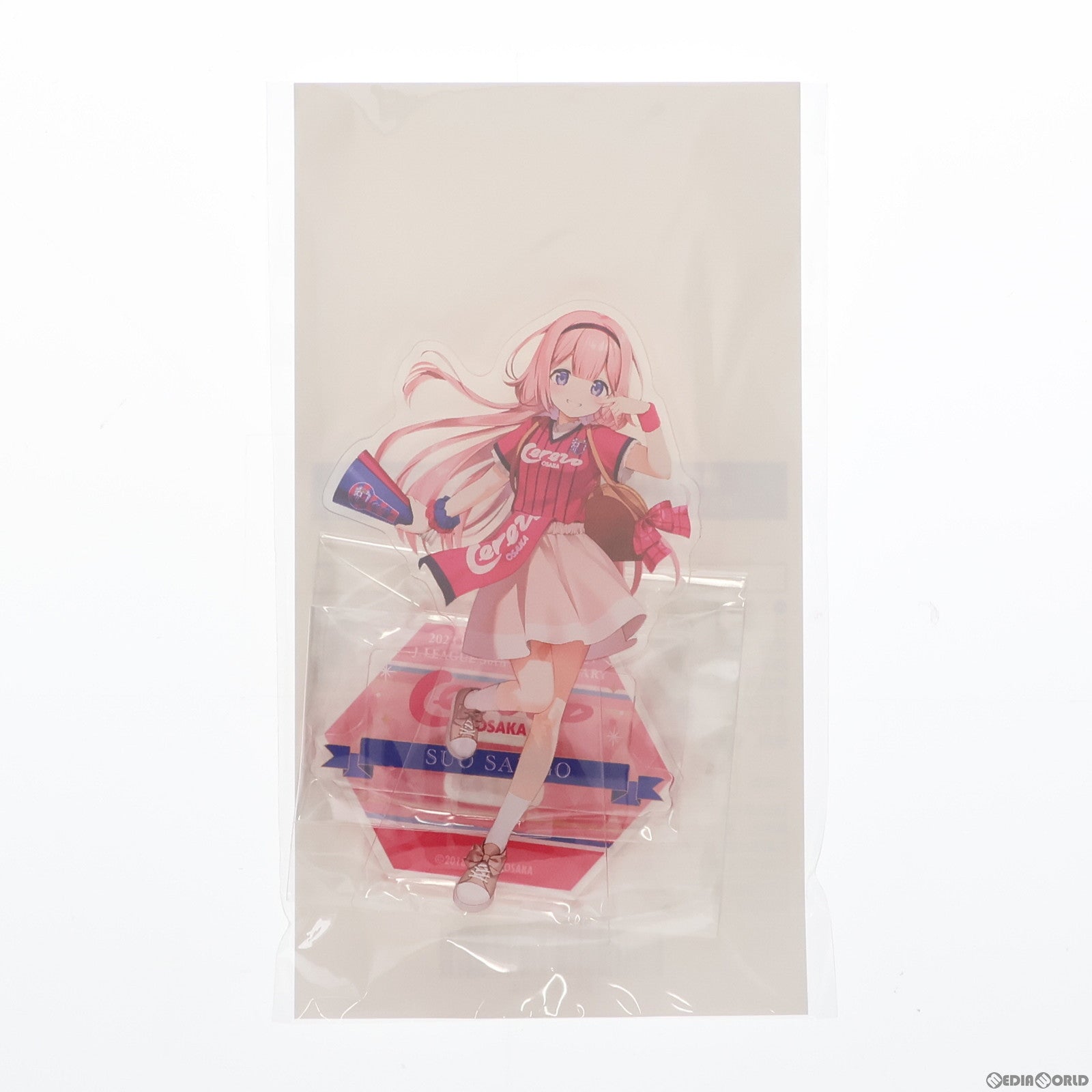 【中古即納】[FIG] B-14賞 周央サンゴ(セレッソ大阪) (すおうさんご) アクリルスタンド 楽天コレクション 2023 J1 18クラブ×にじさんじ Cパターン プライズ 楽天(20230831)