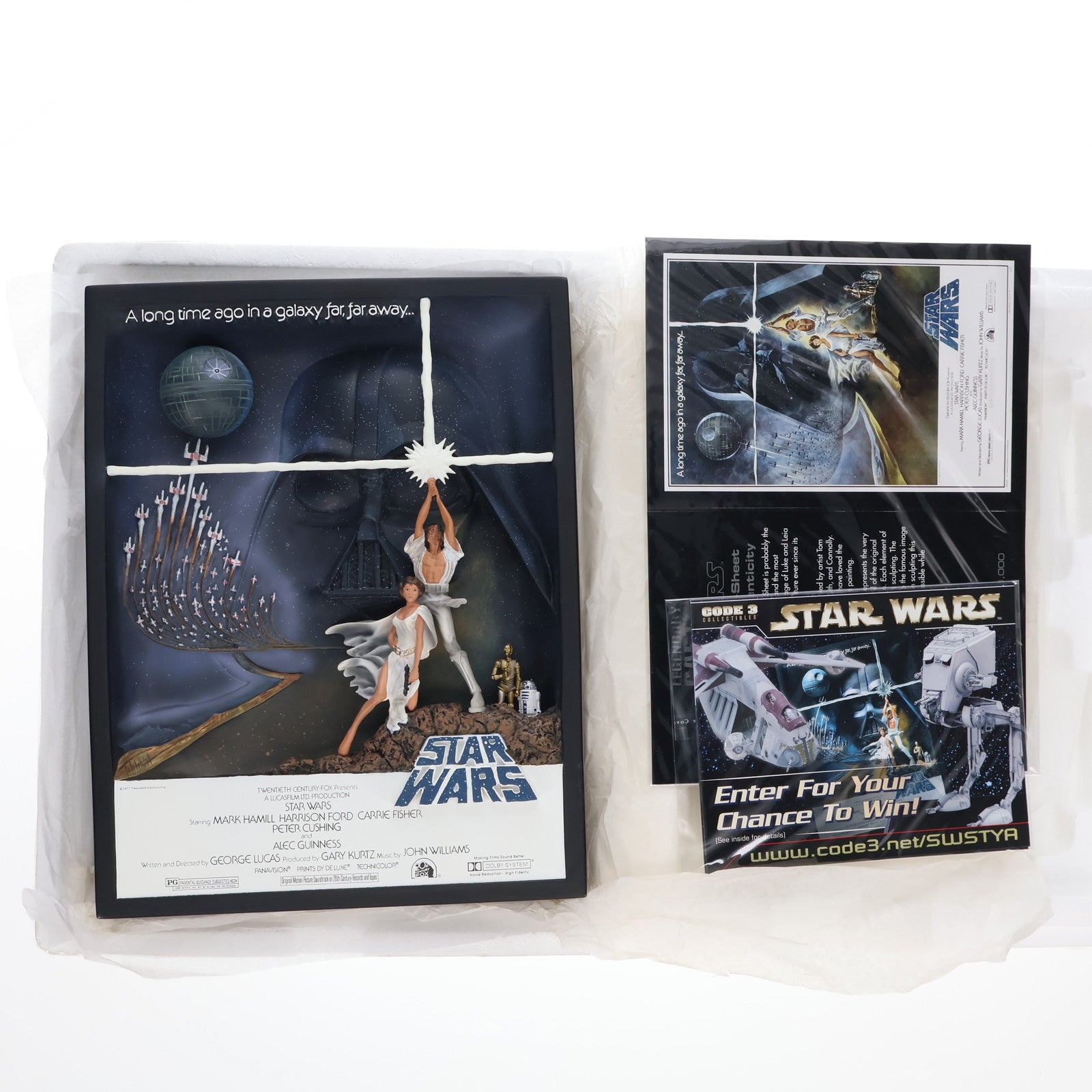 【中古即納】[FIG] STAR WARS(スター・ウォーズ) エピソード4/新たなる希望 立体ポスター 完成品 フィギュア(17017) CODE3(20051231)