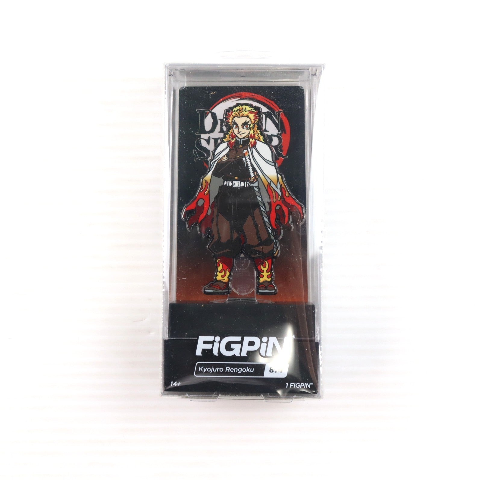 【中古即納】[GDS] FiGPiN限定 #814 Kyojuro Rengoku 煉獄杏寿郎(れんごくきょうじゅろう) Demon Slayer 鬼滅の刃 ピンバッジ FiGPiN(20220309)