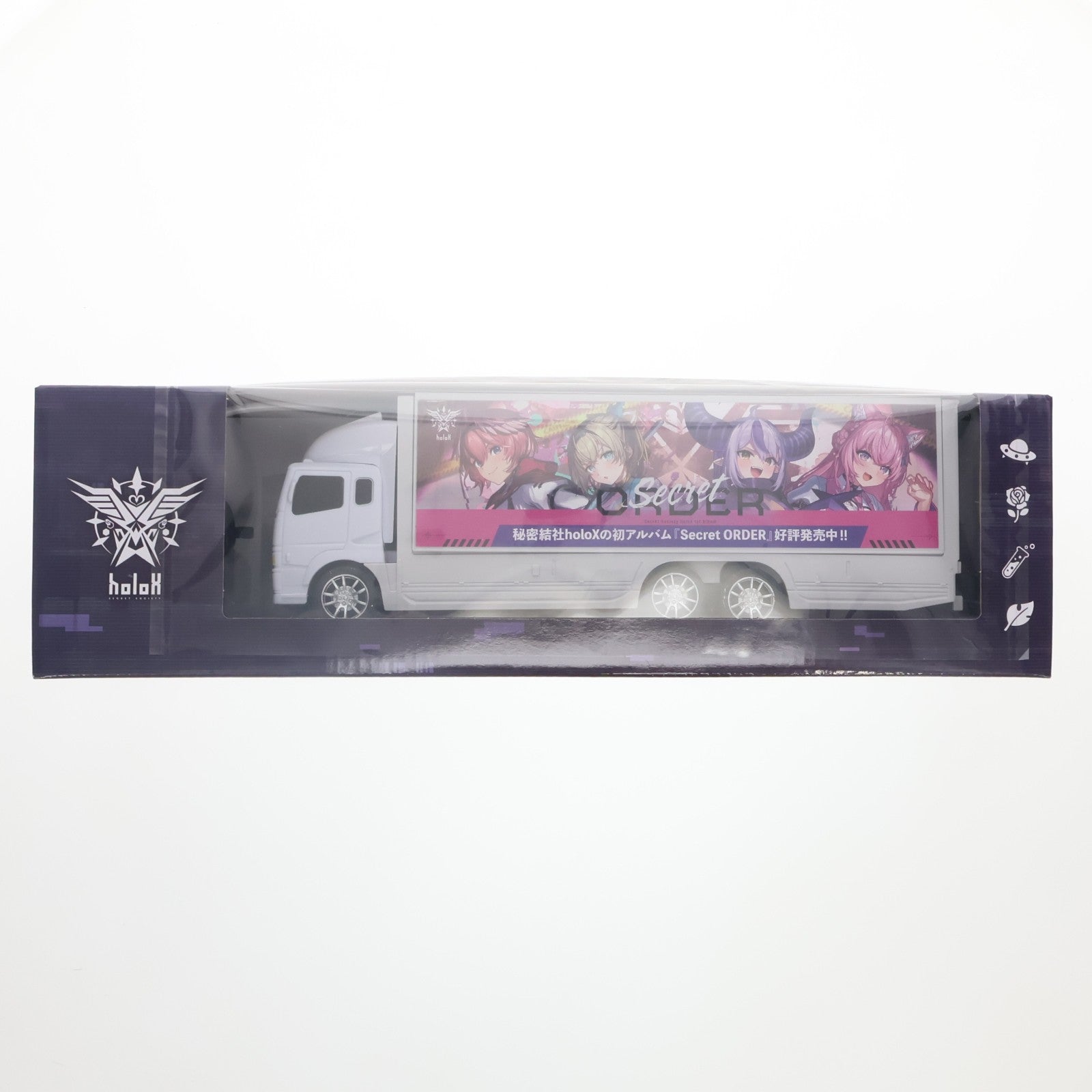 【中古即納】[RC] GiGO限定 秘密結社holoX RCアドトラック(ホワイト) 27MHz仕様 ホロライブプロダクション ラジコン プライズ フクヤ(20260530)