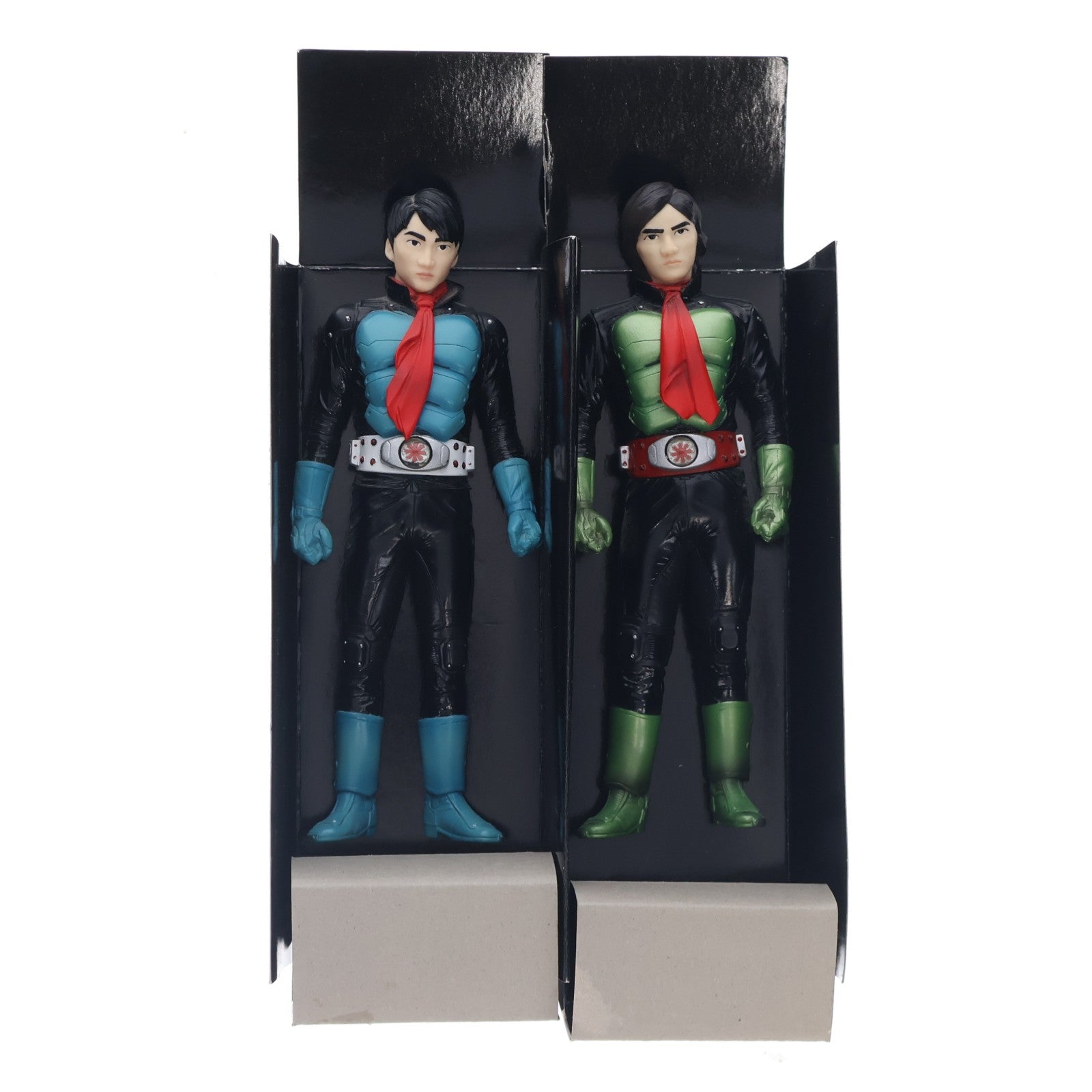 【中古即納】[SFT] 仮面ライダー THE FIRST コレクターズエディション(ソフビ魂 仮面ライダー1号 本郷猛Ver&仮面ライダー2号 一文字隼人Ver付属) 完成品 ソフビフィギュア DVD(DSTD-02545) 東映(20060421)