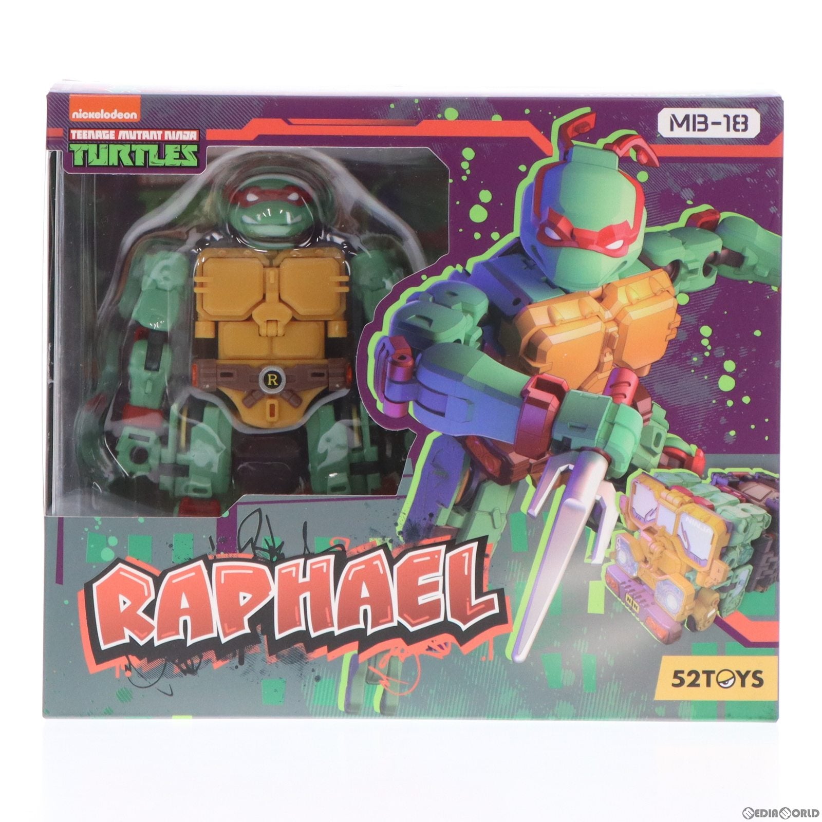 【中古即納】[TOY] MEGABOX(メガボックス) MB-18 TMNT RAPHAEL(ラファエロ) ティーンエイジ・ミュータント・ニンジャ・タートルズ 完成トイ 52Toys/マイルストン(20230928)