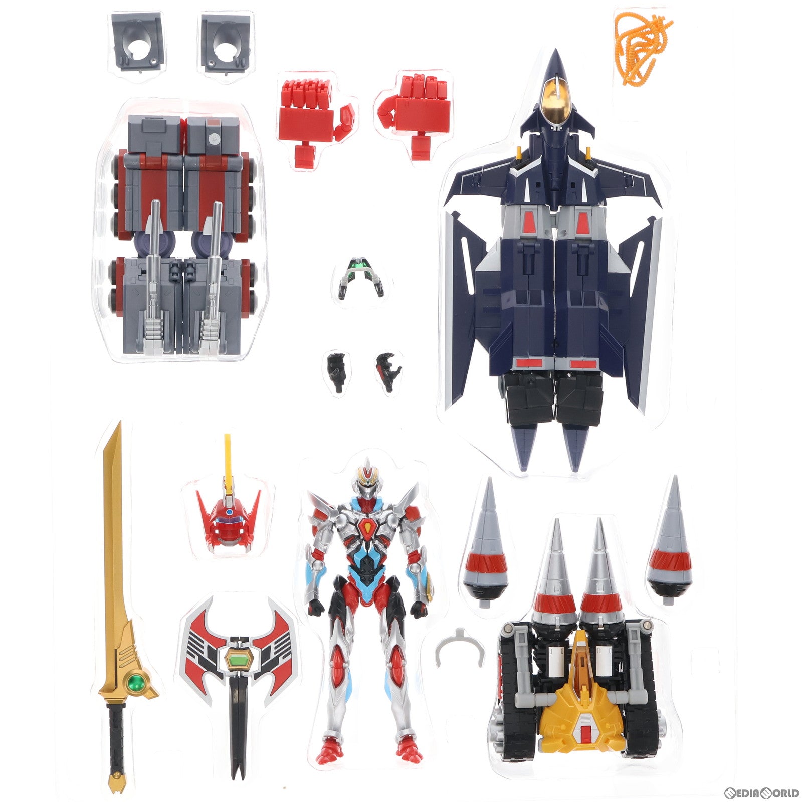 【中古即納】[TOY]2次受注仕様パーツ付属 超合体超人 DXフルパワーグリッドマン SSSS.GRIDMAN 完成トイ グッドスマイルカンパニー(20190530)