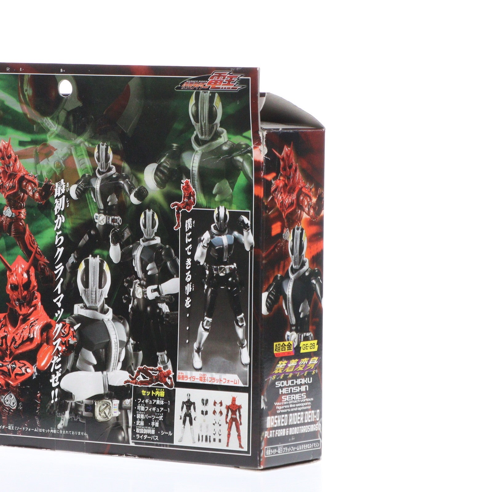 【中古即納】[TOY] 超合金 GE-28 装着変身 仮面ライダー電王 プラットフォーム モモタロスイマジン 完成トイ バンダイ(20070929)