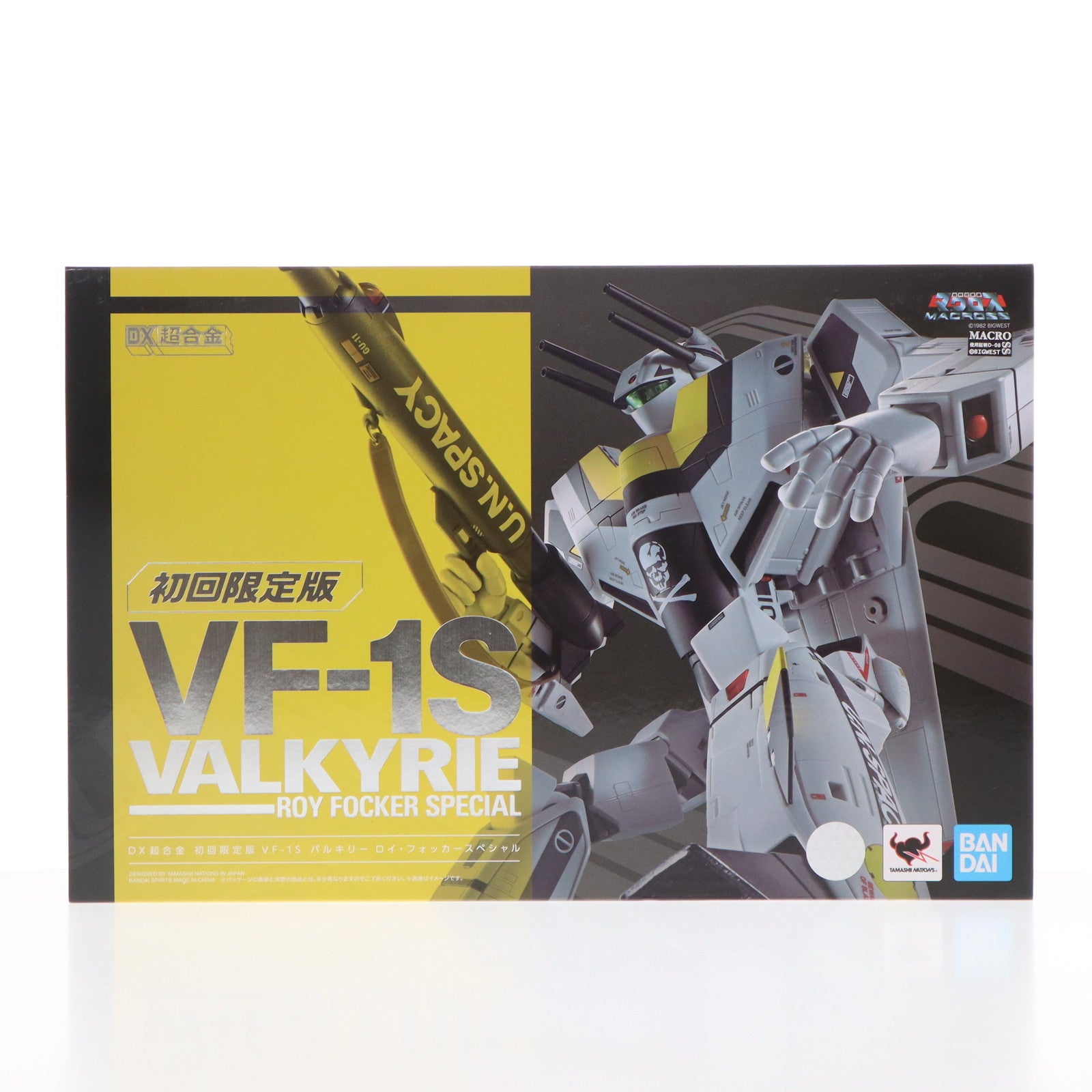 【中古即納】[TOY]DX超合金 初回限定版 VF-1Sバルキリー ロイ・フォッカースペシャル 超時空要塞マクロス 完成トイ バンダイスピリッツ(20201128)