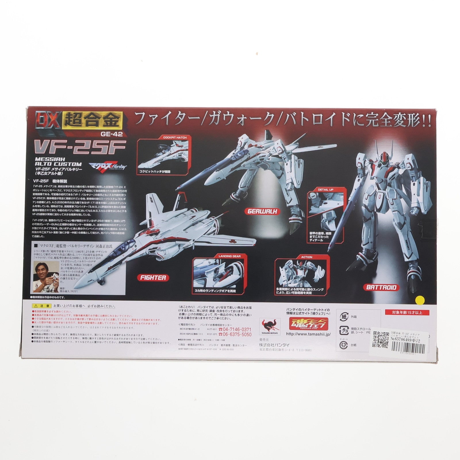 【中古即納】[TOY] DX超合金 VF-25F メサイアバルキリー(早乙女アルト機) マクロスF(フロンティア) 1/60 完成トイ バンダイ(20110211)