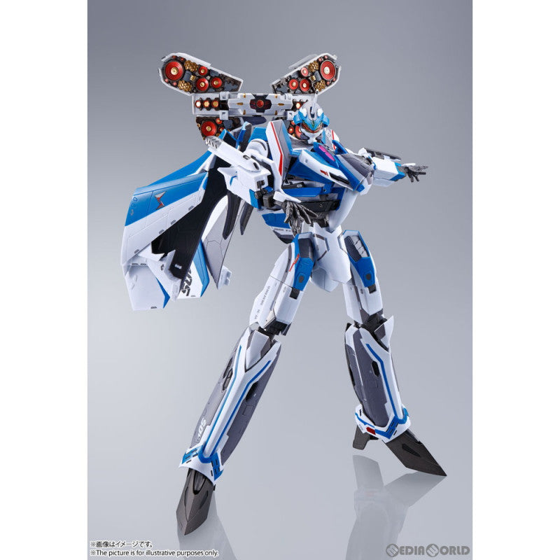 【中古即納】[TOY] DX超合金 劇場版VF-31Jジークフリード(ハヤテ・インメルマン機)【フォールドプロジェクションユニット装備】 劇場版マクロスΔ(デルタ) 絶対LIVE!!!!!! 完成トイ バンダイスピリッツ(20211023)