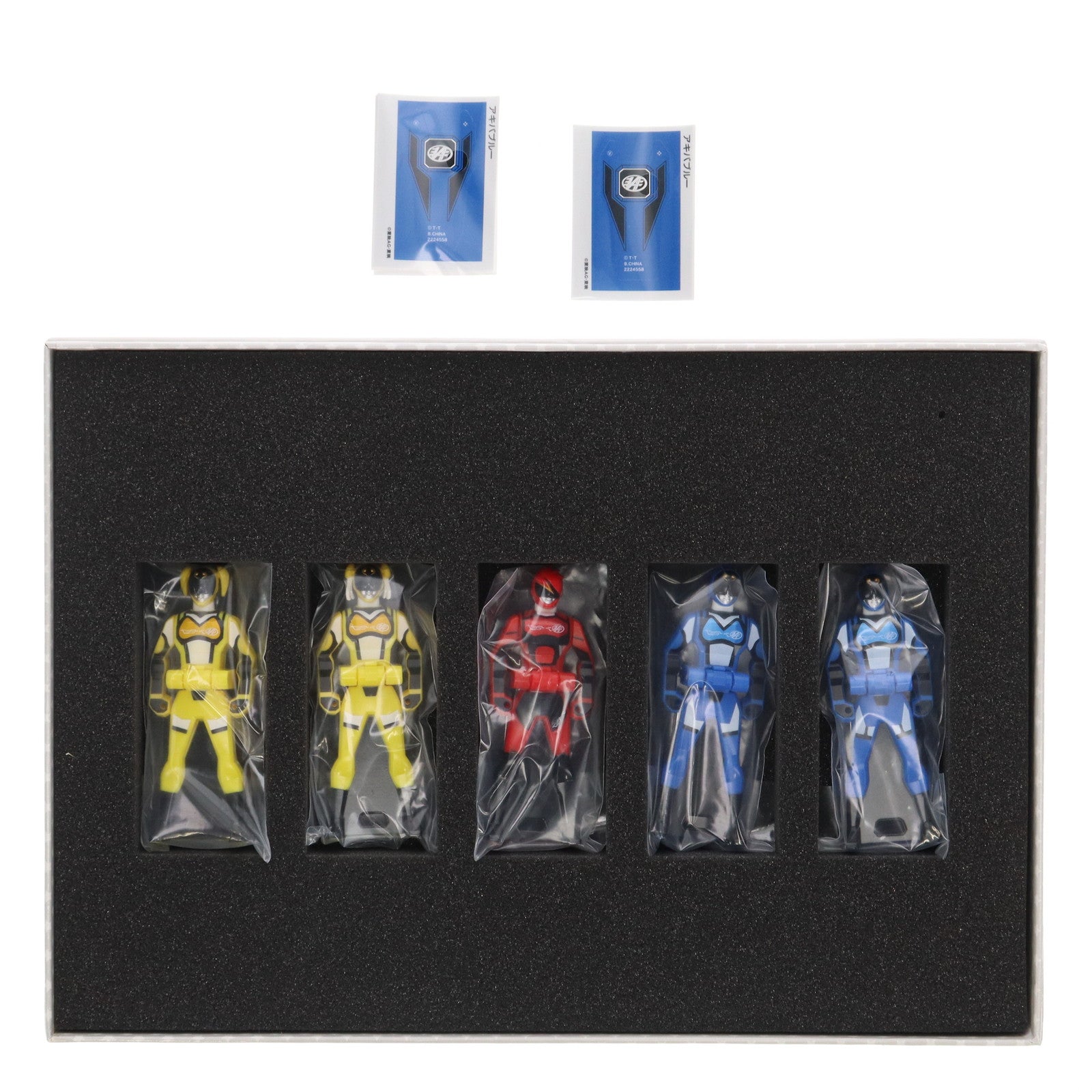 【中古即納】[TOY] プレミアムバンダイ限定 レソジャーキーシリーズ レソジャーキーセット アキバレンジャー(5体セット) 非公認戦隊アキバレンジャー 完成トイ バンダイ(20131225)