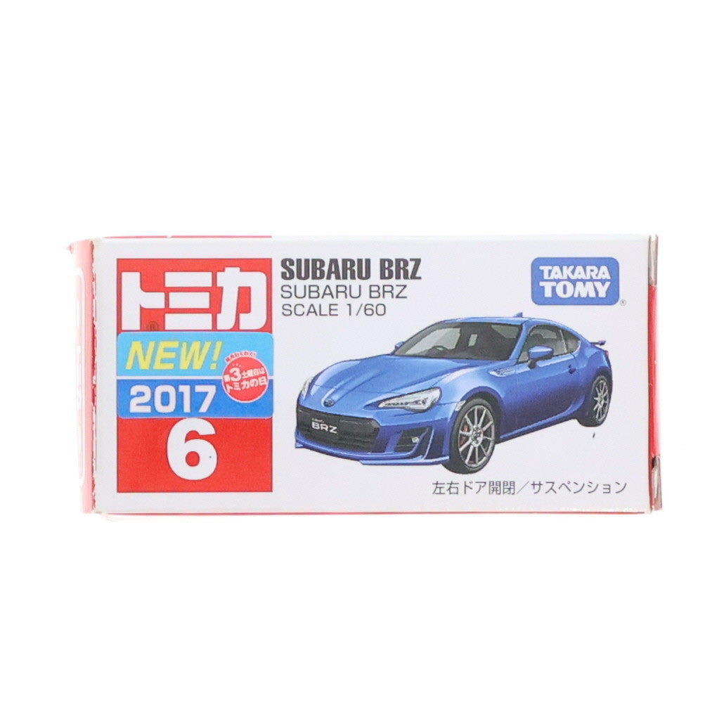 【中古即納】[MDL] トミカ No.6 1/60 SUBARU BRZ(ブルー) 完成品 ミニカー タカラトミー(20170520)