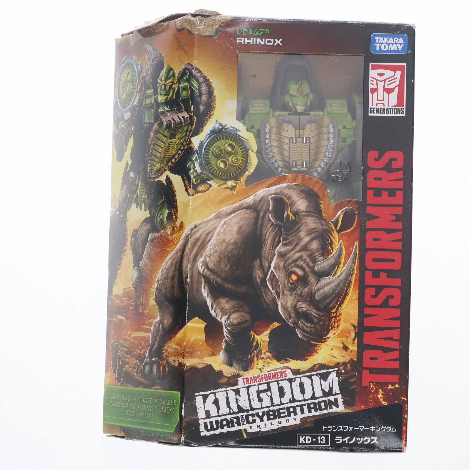 【中古即納】[TOY] トランスフォーマー キングダムシリーズ KD-13 ライノックス 完成トイ タカラトミー(20211030)