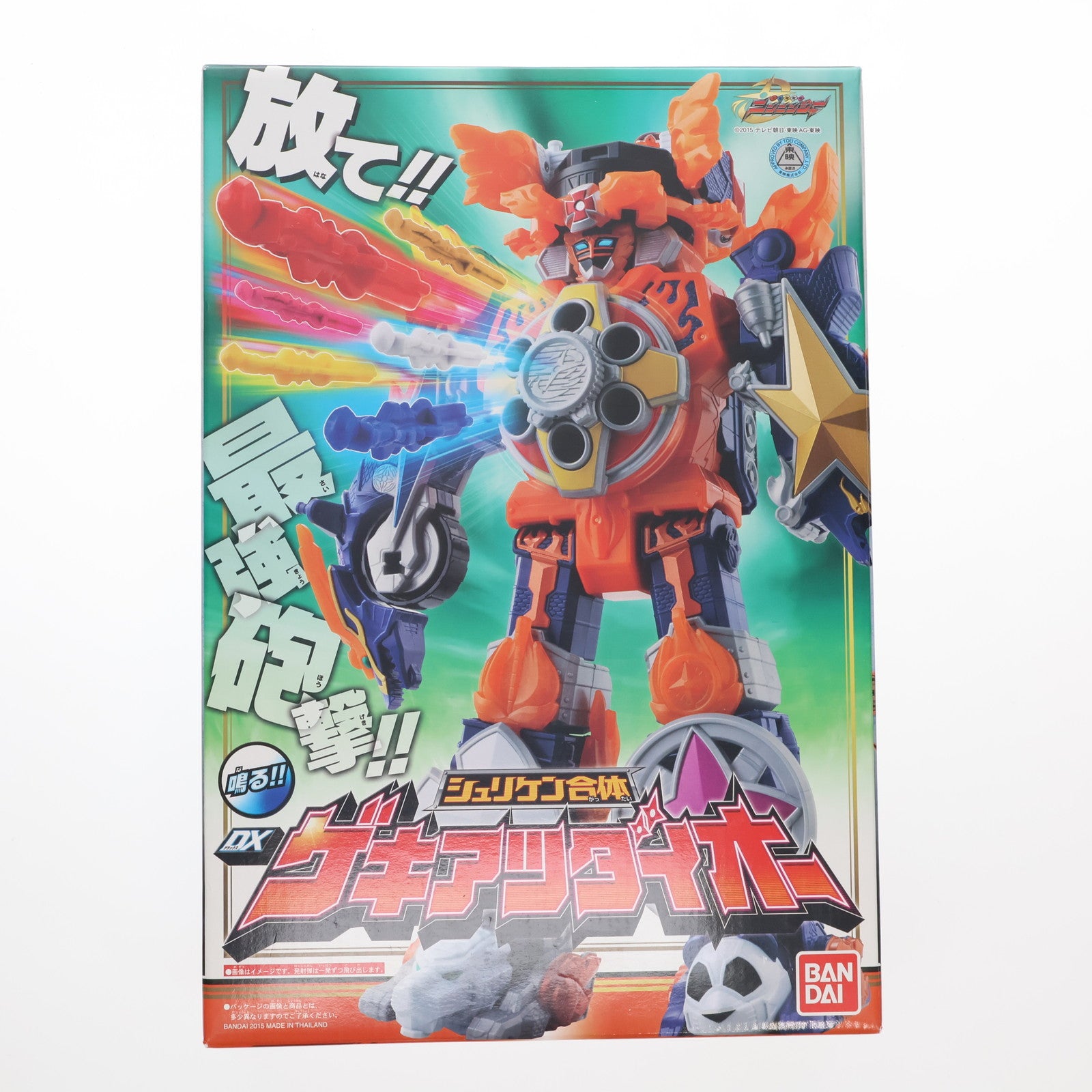 【中古即納】[TOY] シュリケン合体 DXゲキアツダイオー 手裏剣戦隊ニンニンジャー 完成トイ バンダイ(20151010)