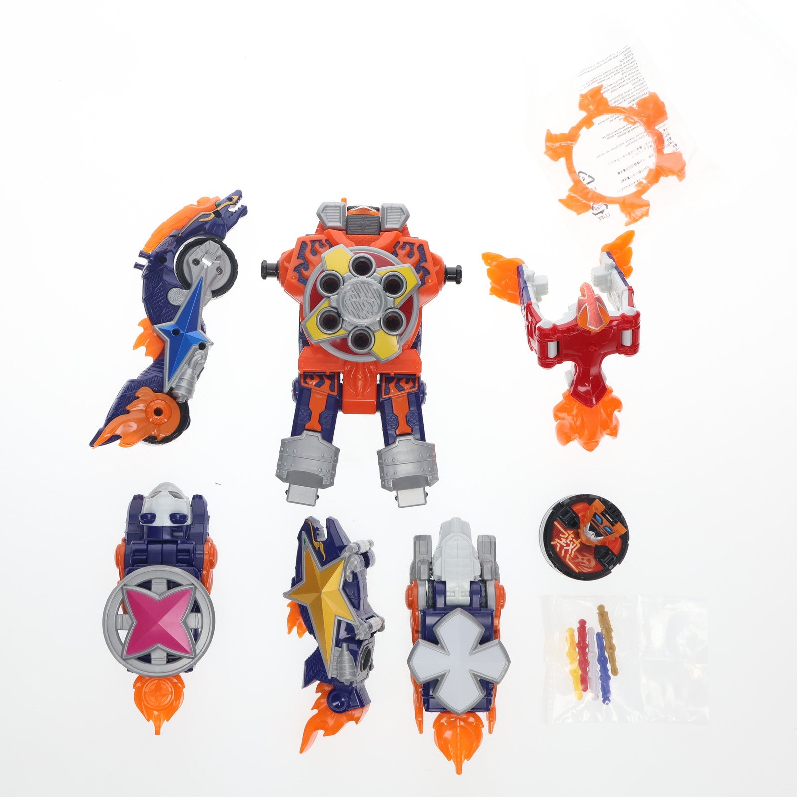 【中古即納】[TOY] シュリケン合体 DXゲキアツダイオー 手裏剣戦隊ニンニンジャー 完成トイ バンダイ(20151010)