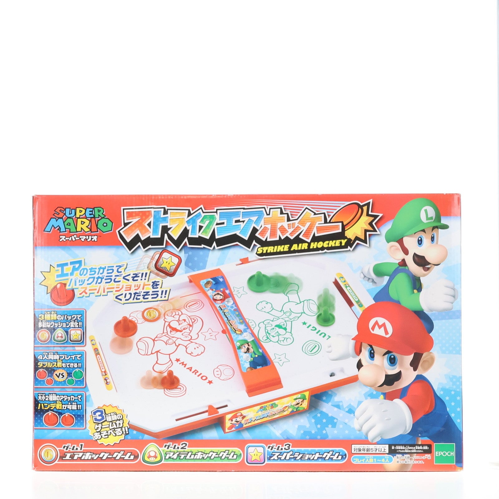 【中古即納】[TOY] スーパーマリオ ストライクエアホッケー 完成トイ エポック社(20120913)