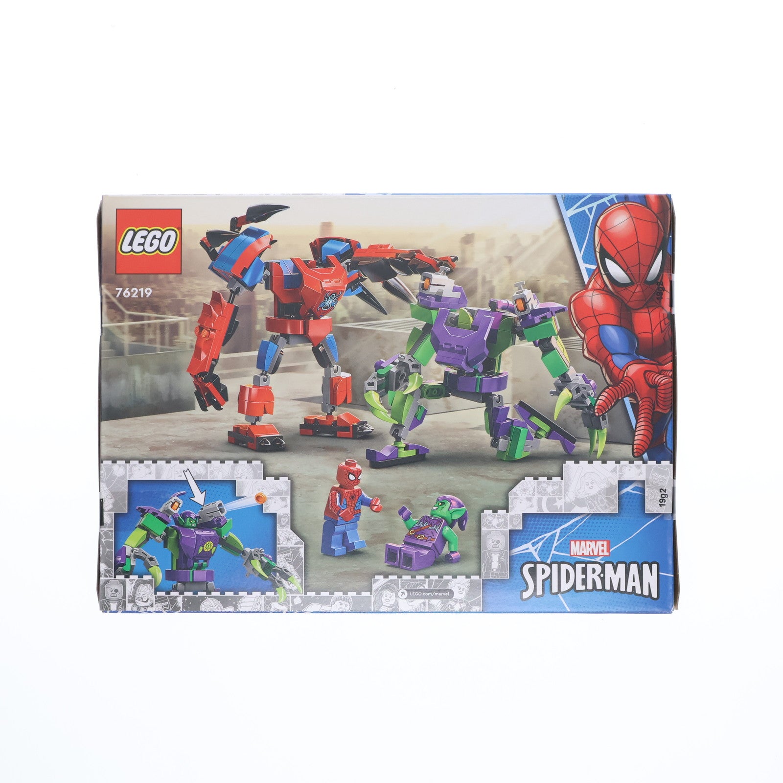 【中古即納】[TOY] LEGO(レゴ) スーパーヒーローズ スパイダーマンとグリーン・ゴブリンのメカスーツバトル 組立トイ(76219) LEGO(レゴ)(20230630)