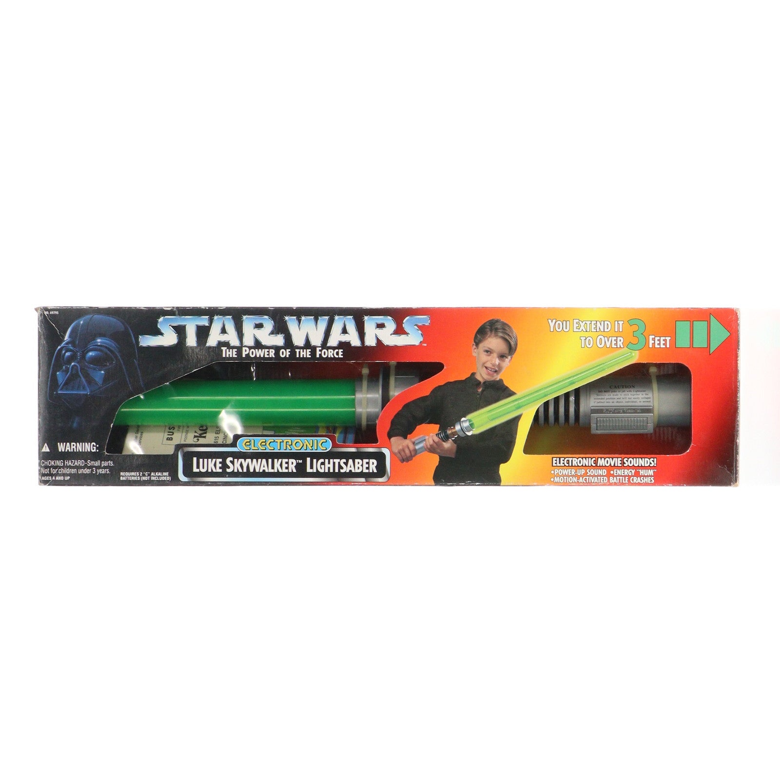 【中古即納】[TOY] ELECTRONIC LUKE SKYWALKER LIGHTSABER Green STAR WARS(スター・ウォーズ) THE POWER OF THE FORCE 完成トイ Kenner(ケナー)(19950130)