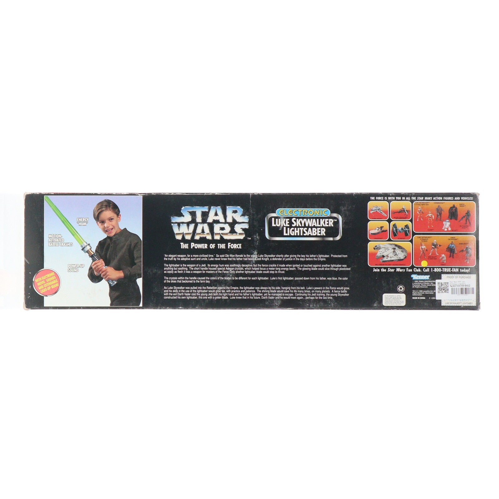 【中古即納】[TOY] ELECTRONIC LUKE SKYWALKER LIGHTSABER Green STAR WARS(スター・ウォーズ) THE POWER OF THE FORCE 完成トイ Kenner(ケナー)(19950130)