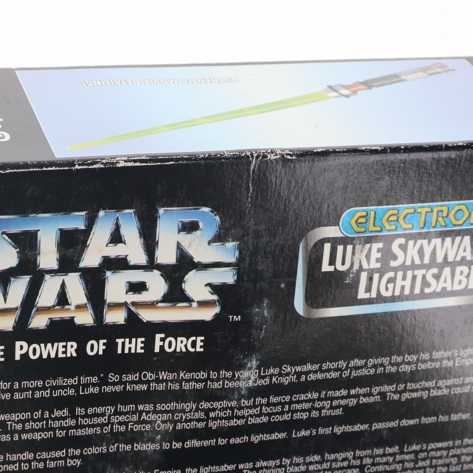 【中古即納】[TOY] ELECTRONIC LUKE SKYWALKER LIGHTSABER Green STAR WARS(スター・ウォーズ) THE POWER OF THE FORCE 完成トイ Kenner(ケナー)(19950130)