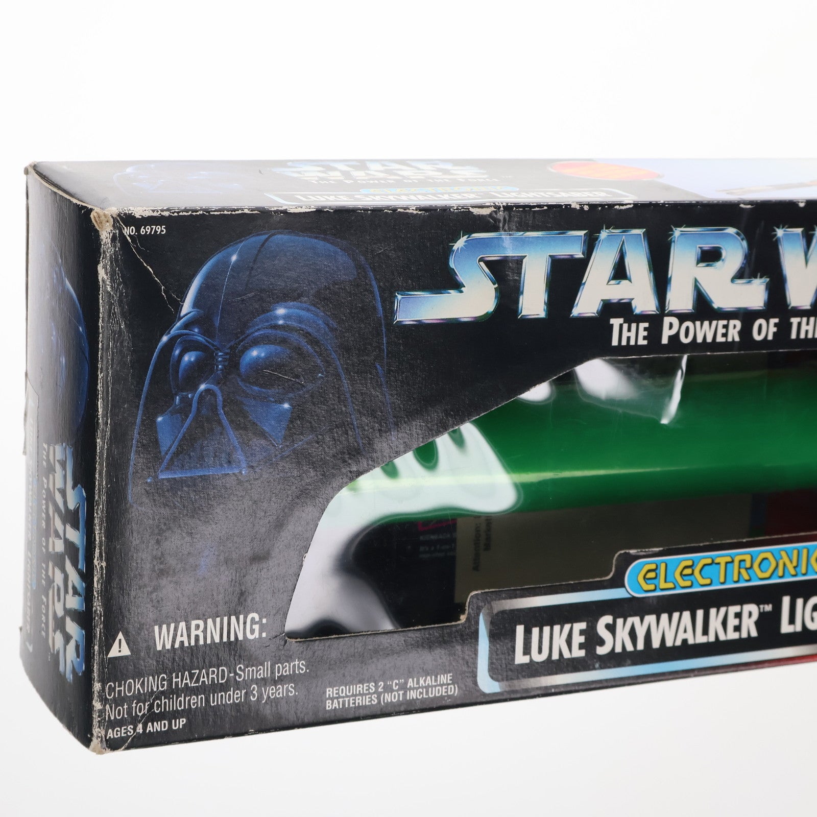 【中古即納】[TOY] ELECTRONIC LUKE SKYWALKER LIGHTSABER Green STAR WARS(スター・ウォーズ) THE POWER OF THE FORCE 完成トイ Kenner(ケナー)(19950130)