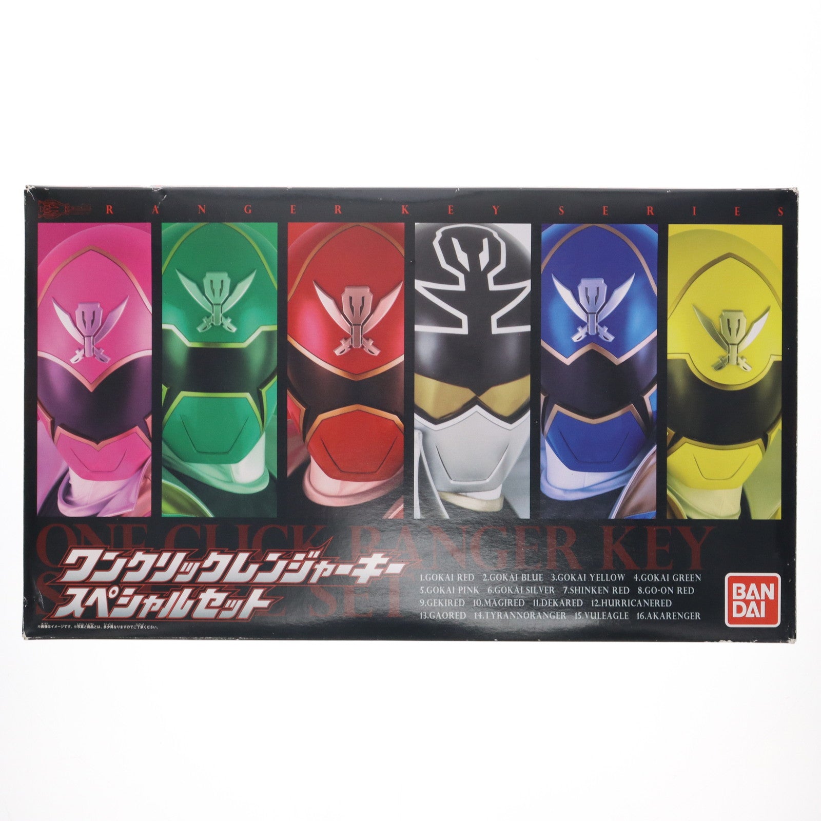 【中古即納】[TOY] プレミアムバンダイ限定 ワンクリックレンジャーキースペシャルセット(16体セット) 海賊戦隊ゴーカイジャー 完成トイ バンダイ(20111220)