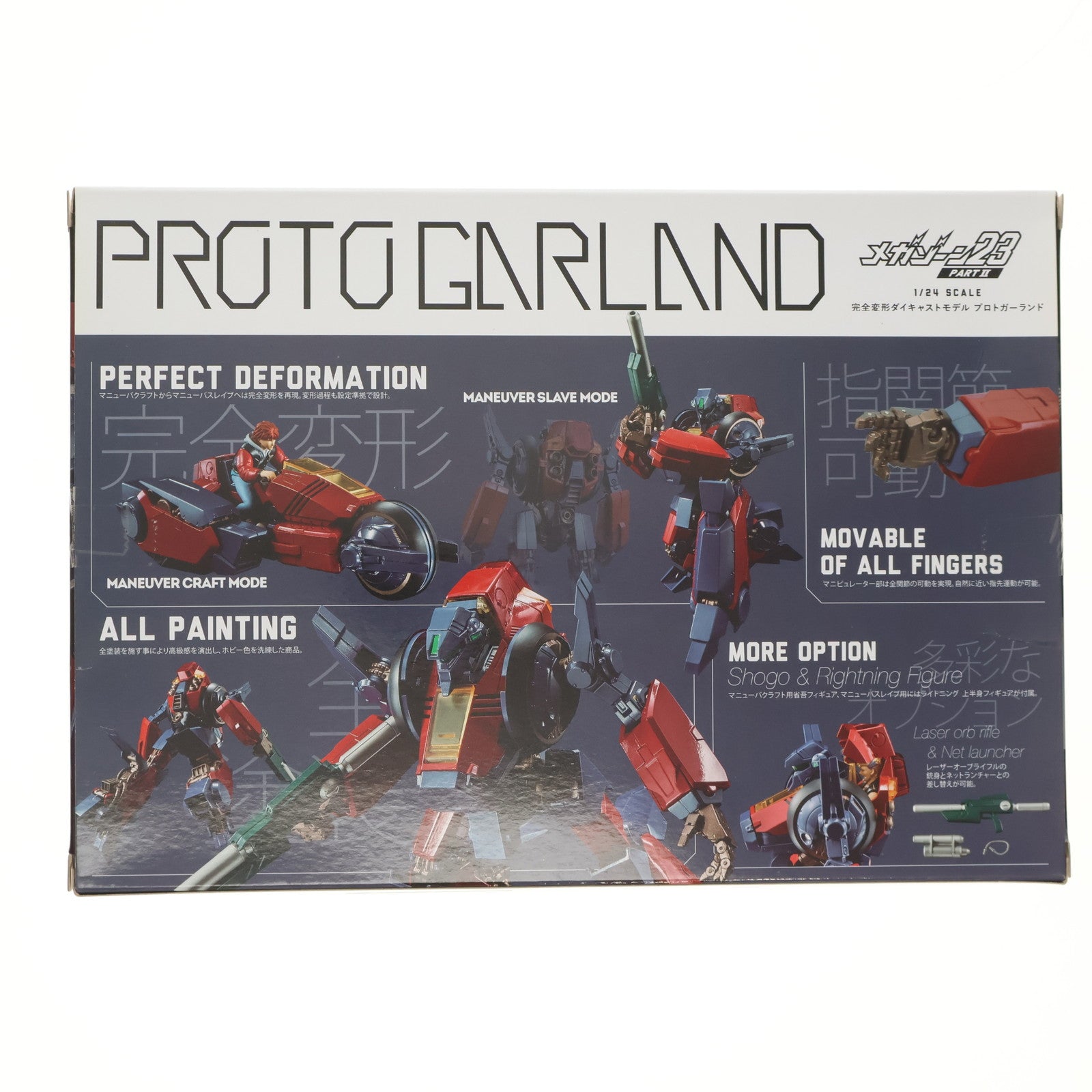 【中古即納】[TOY] 初回特典付属 1/24スケール ダイキャストモデル プロトガーランド メガゾーン 23 PART II 秘密く・だ・さ・い 完成トイ アルカディア(20200627)