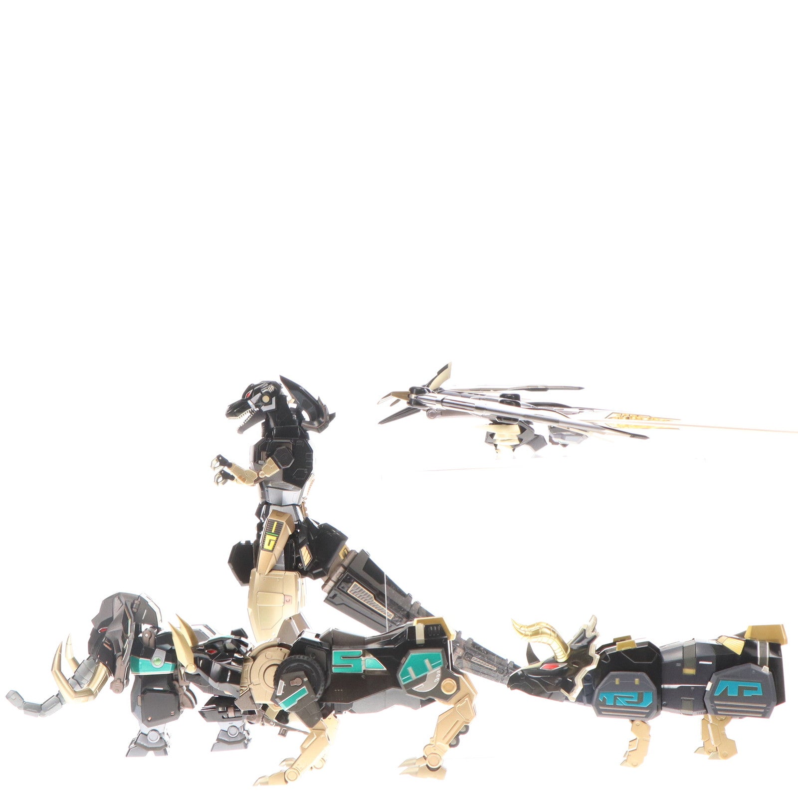 【中古即納】[TOY] 合機巧 DINO MEGAZORD(ダイノメガゾード) 大獣神 限定版 Black limited Edition パワーレンジャー 完成トイ Flame Toys(フレイムトイズ)(20231231)