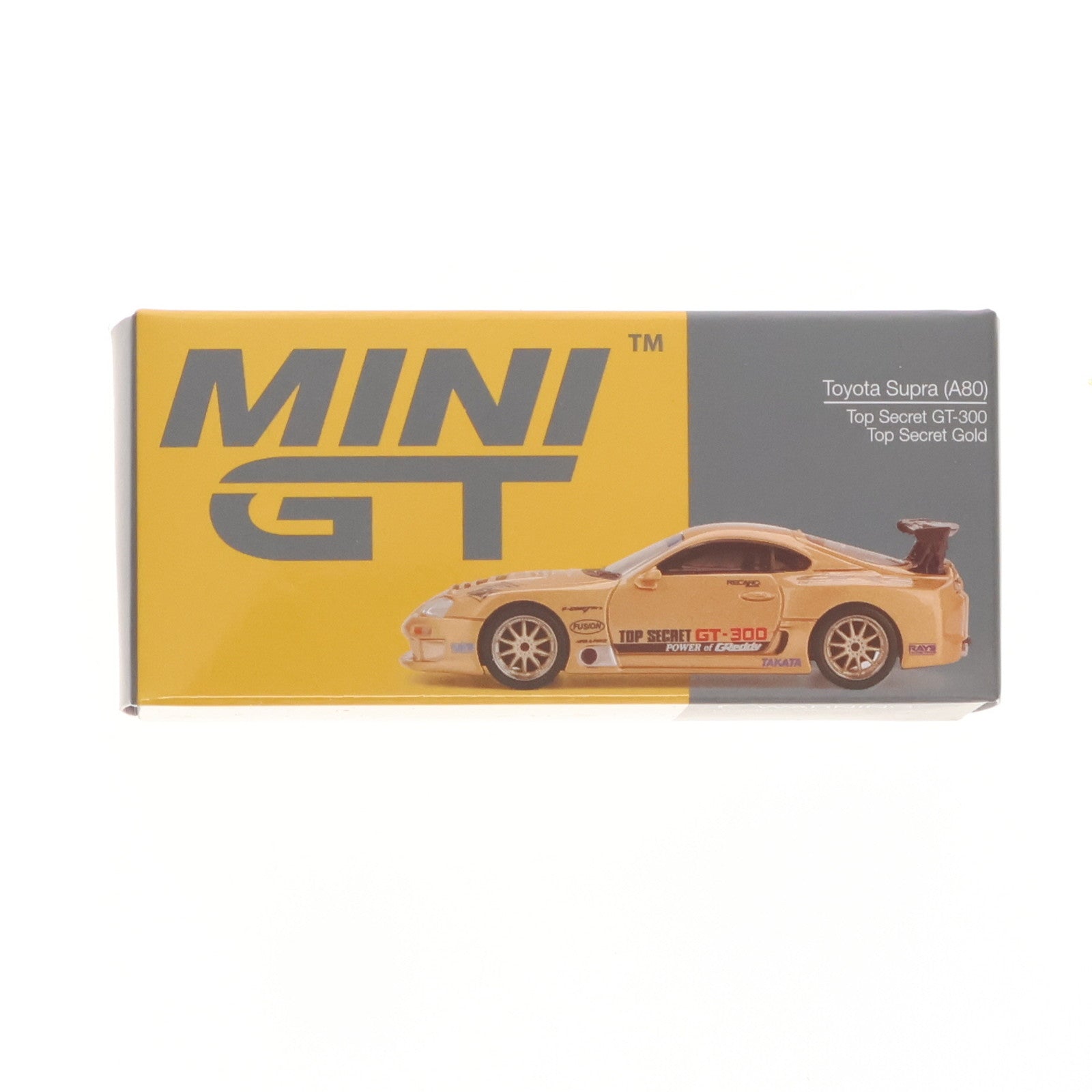 【中古即納】[MDL] MINI-GT 1/64 Toyota(トヨタ) スープラ(A80) GT-300 Top Secret Gold(右ハンドル) 完成品 ミニカー(MGT00961-R) TSM(トゥルースケールミニチュアズ)(20250730)