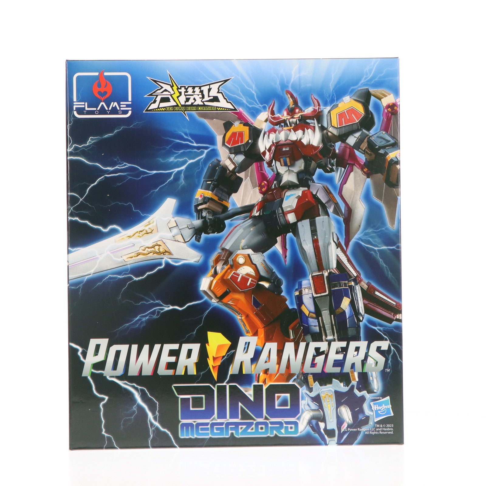 【中古即納】[TOY] 合機巧 DINO MEGAZORD(ダイノメガゾード) パワーレンジャー 完成トイ Flame Toys(フレイムトイズ)(20231231)