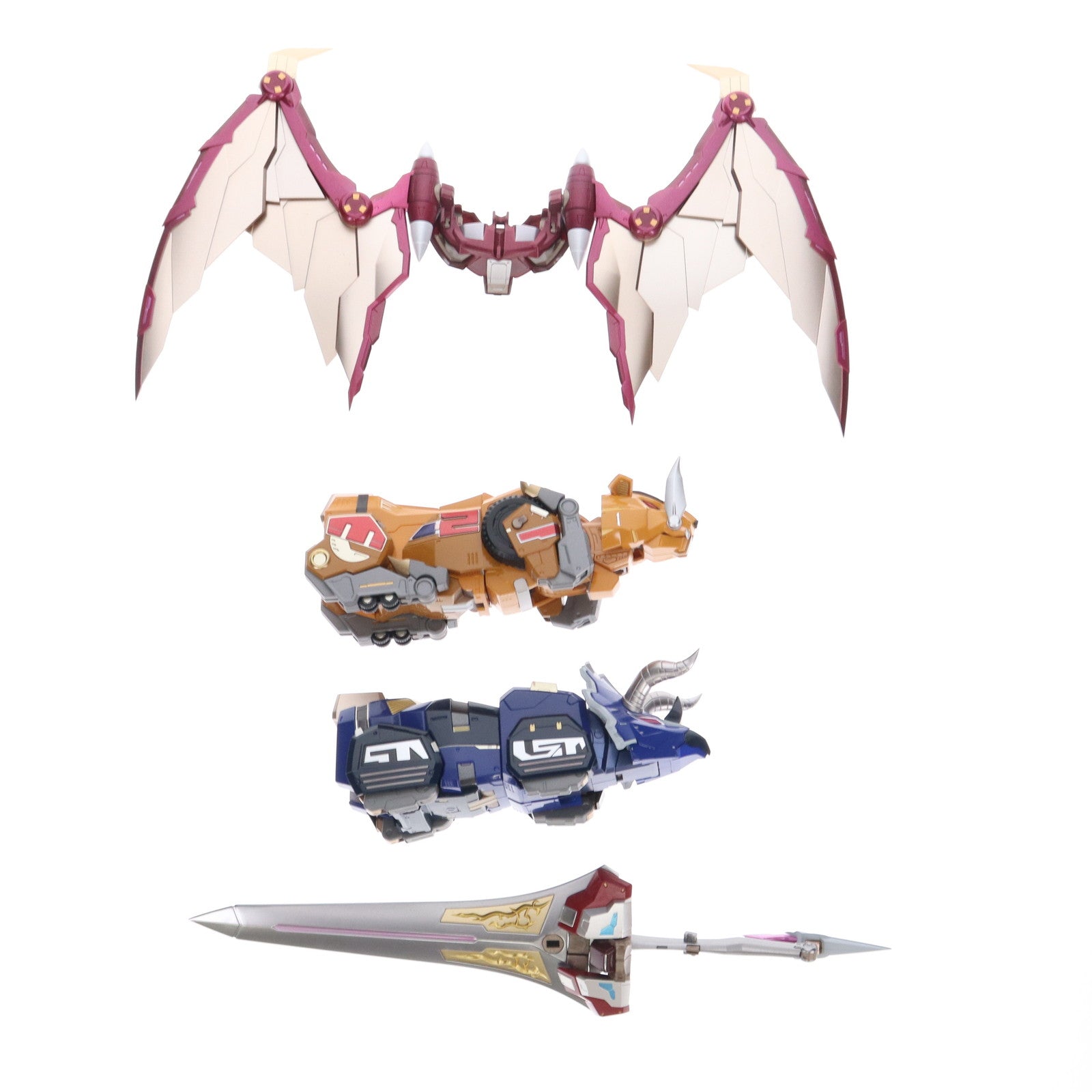 【中古即納】[TOY] 合機巧 DINO MEGAZORD(ダイノメガゾード) パワーレンジャー 完成トイ Flame Toys(フレイムトイズ)(20231231)
